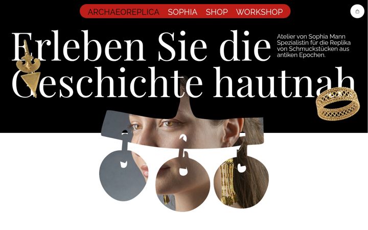 Screenshot of archaeoreplica.com