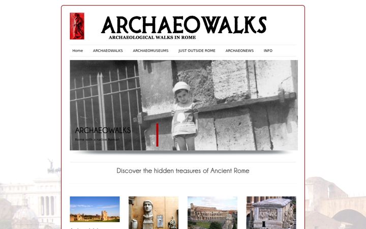 Screenshot of archaeowalks.com