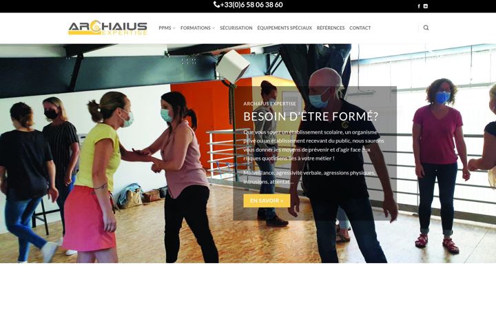 Screenshot του archaius-expertise.com