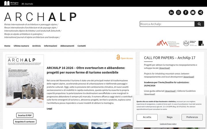 Ekrano kopija archalp.it