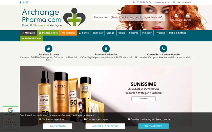 Screenshot of archange-pharma.com