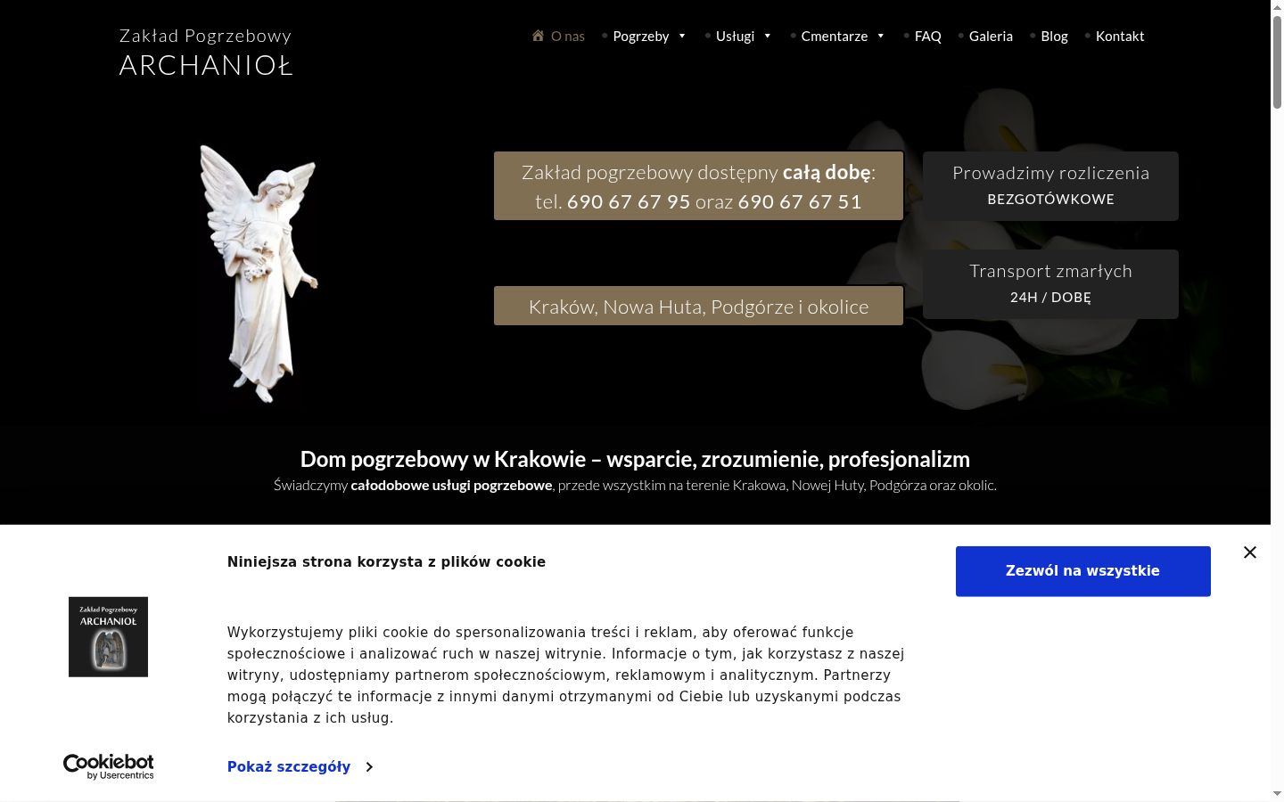 Posnetek zaslona pasice za privolitev, prikazane pred kakršno koli interakcijo