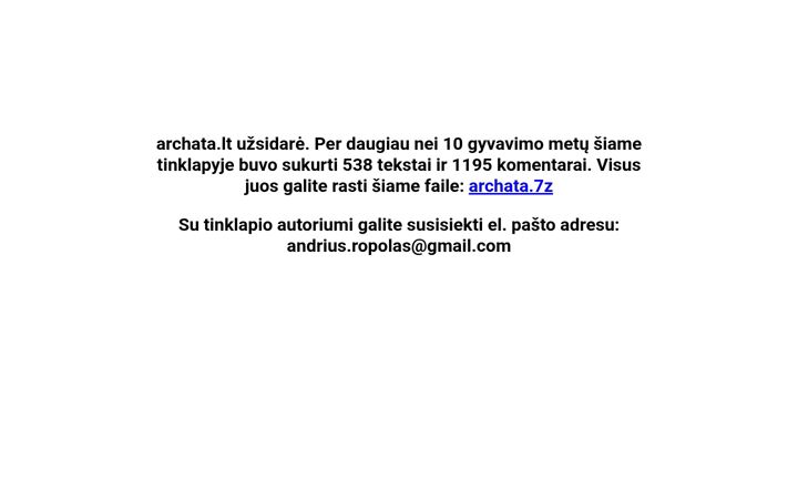 Screenshot of archata.lt