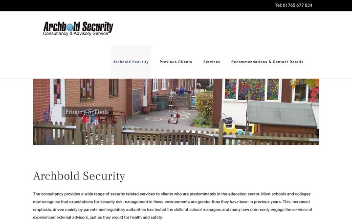 Screenshot of archboldsecurity.co.uk
