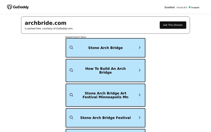 Screenshot of archbride.com