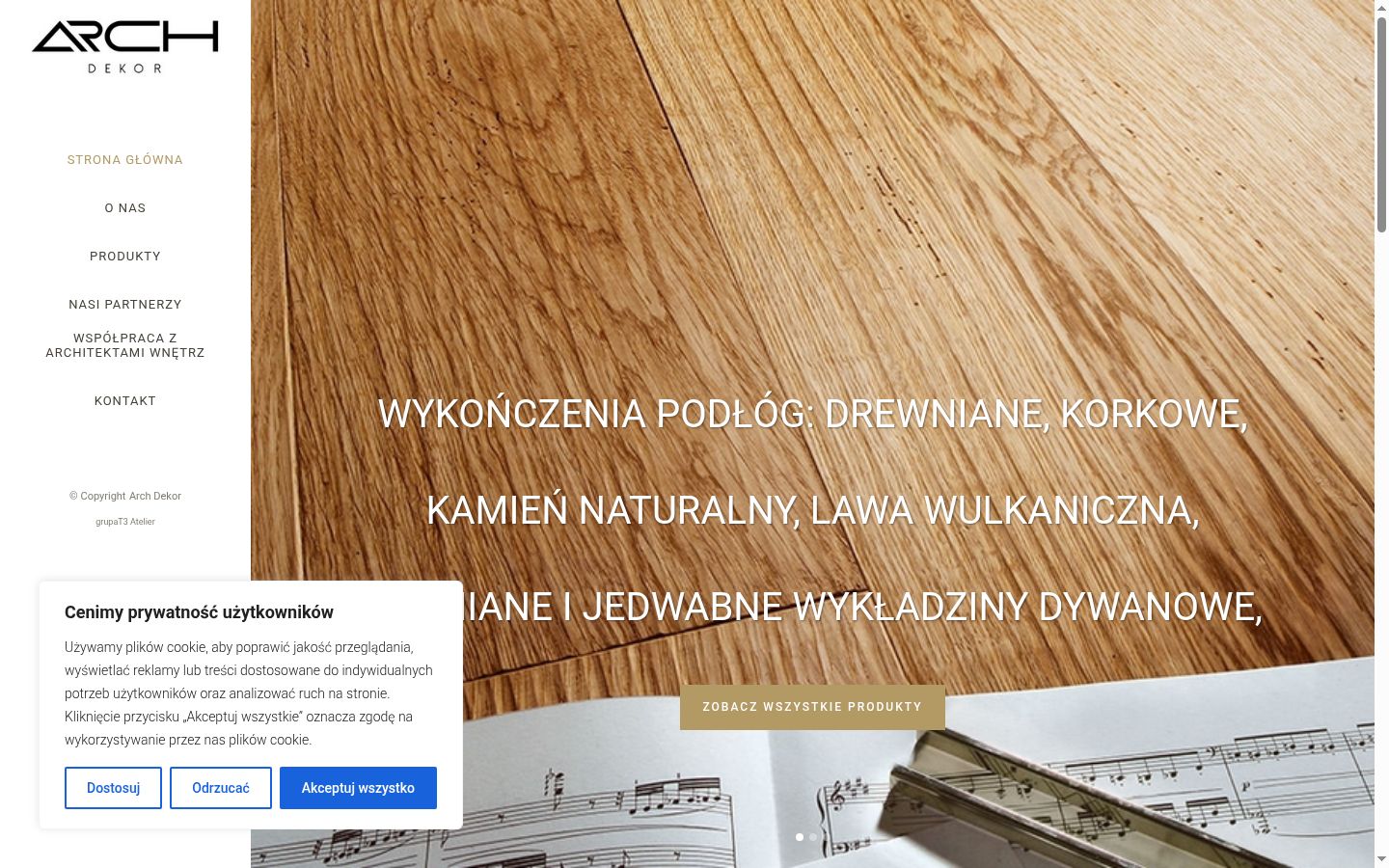 Snimka zaslona bannera za privolu prikazanog prije bilo kakve interakcije