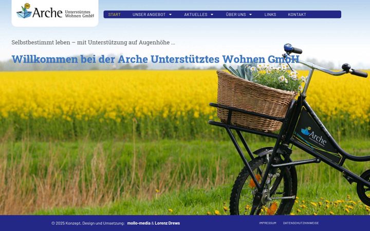 Snímek obrazovky arche-husum.de