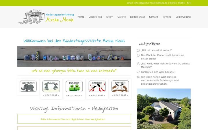 Screenshot of arche-noah-thalfang.de