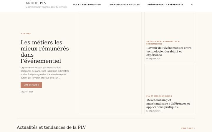 Screenshot of arche-plv.com