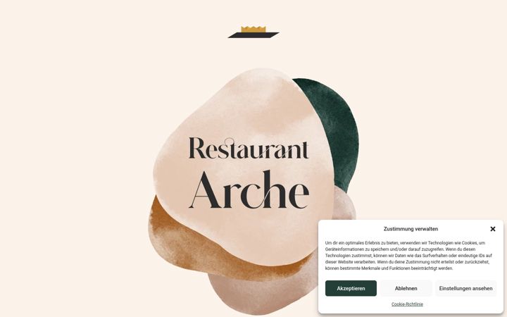 Screenshot of arche-restaurant.de