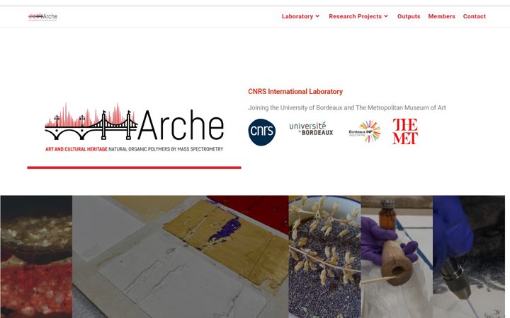 Screenshot of arche.cnrs.fr