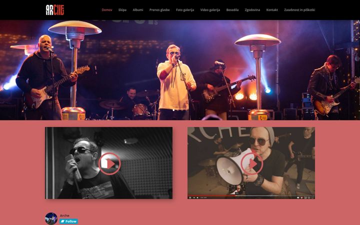 Screenshot of arche.si