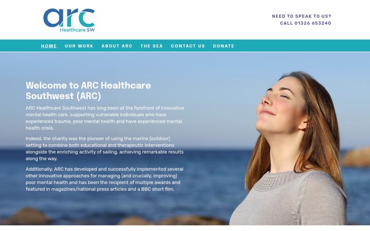 Screenshot of archealth.org.uk