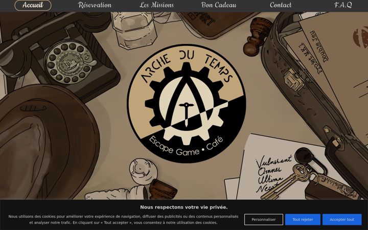 Screenshot of archedutemps.com