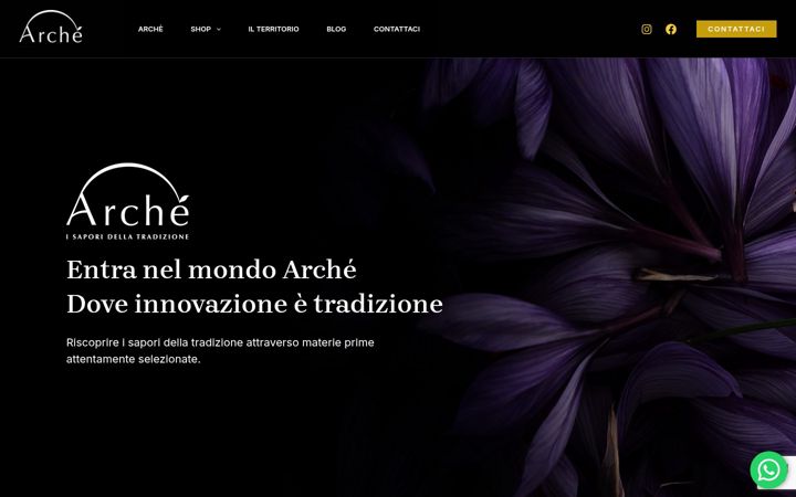 Snímek obrazovky archefood.com