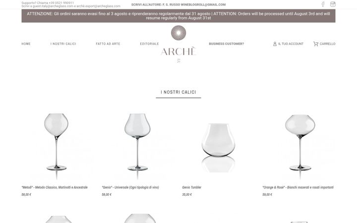 Screenshot of archeglass.com