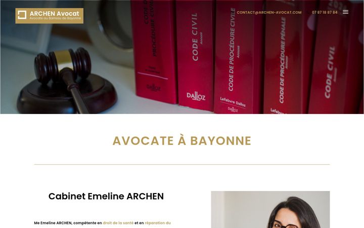 Screenshot of archen-avocat.com