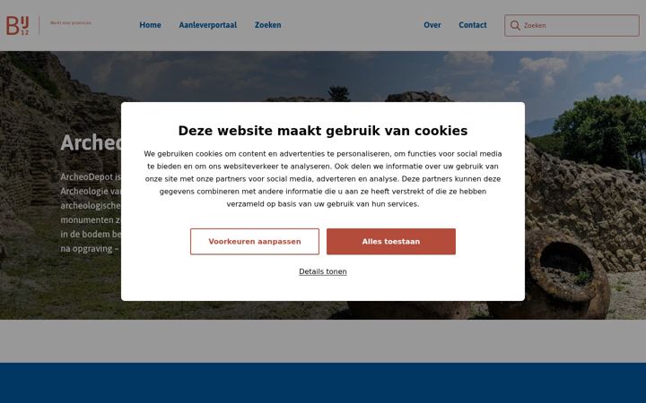 Screenshot of archeodepot.nl