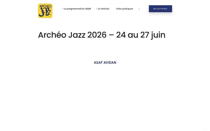Snímek obrazovky archeojazz.com