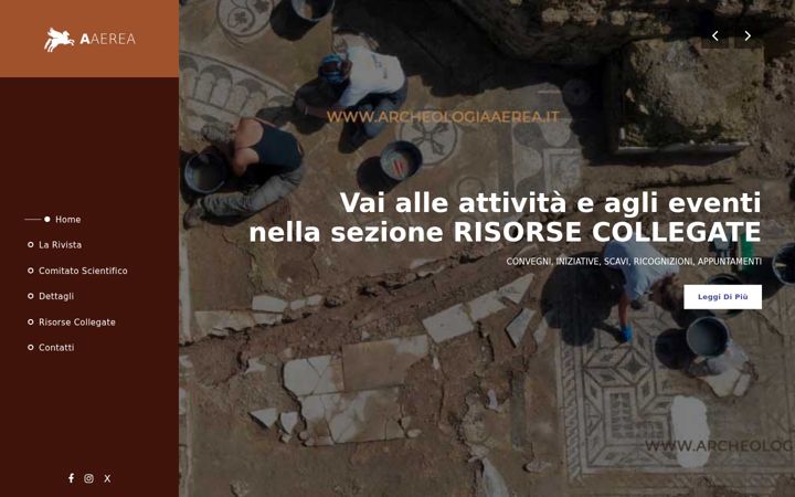 Screenshot of archeologiaaerea.it