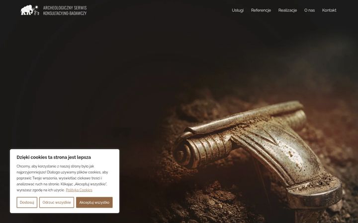 Screenshot of archeologiczny-serwis.pl