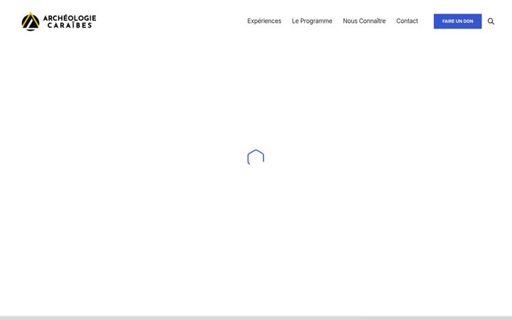 Screenshot of archeologiecaraibes.com