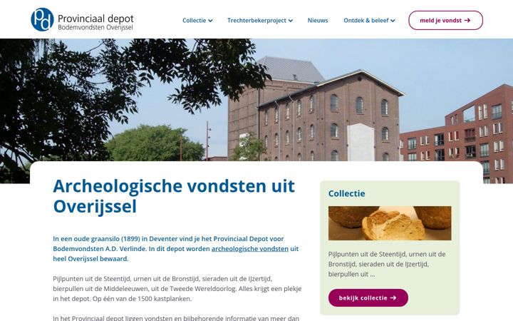 Capture d'écran de archeologieoverijssel.nl