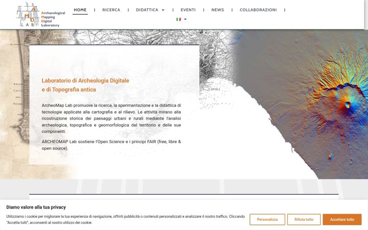 Screenshot του archeomaplab.it