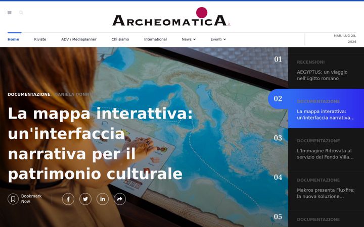 Screenshot of archeomatica.it