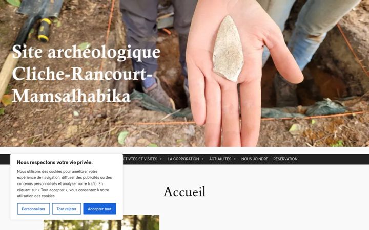 Kuvakaappaus sivustosta archeomegantic.org