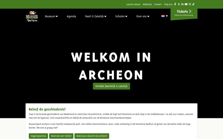 Screenshot of archeon.nl
