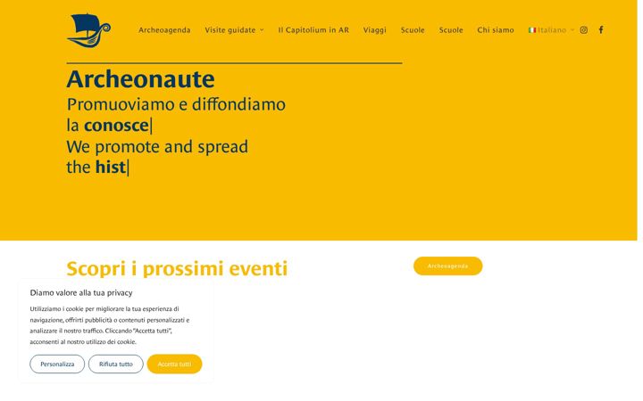 Screenshot του archeonaute.it