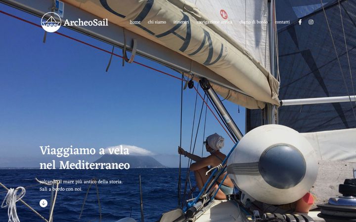 Screenshot του archeosail.it