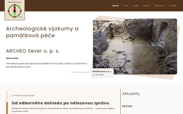 Screenshot του archeosever.cz