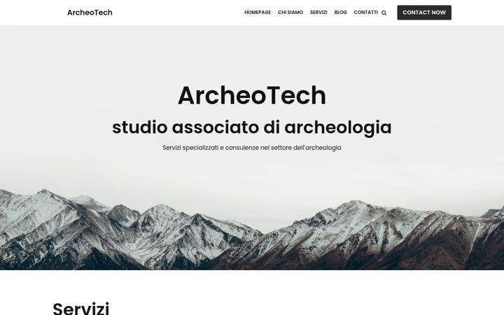 Screenshot του archeotech.it