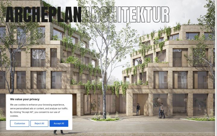 Screenshot of archeplan.de