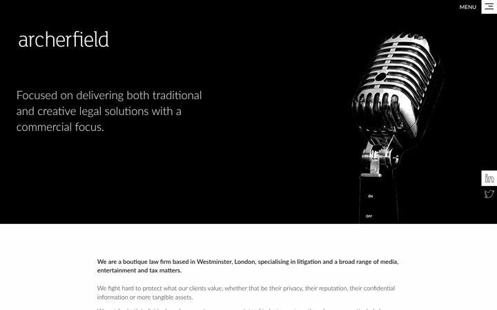 Screenshot of archerfieldpartners.com