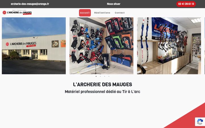 Screenshot of archerie-des-mauges.fr