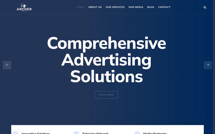 Screenshot of archermedia.ae