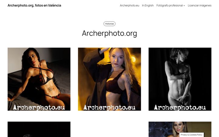Screenshot van archerphoto.org