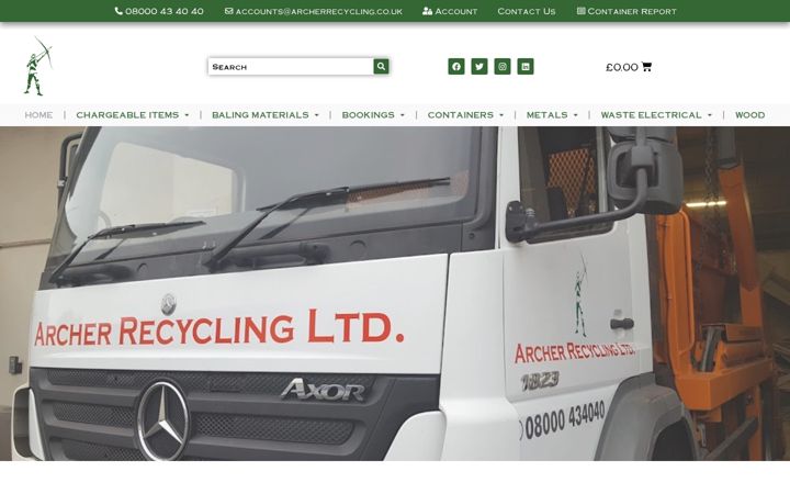 Screenshot of archerrecycling.co.uk