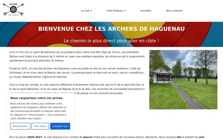 Screenshot of archers-haguenau.fr