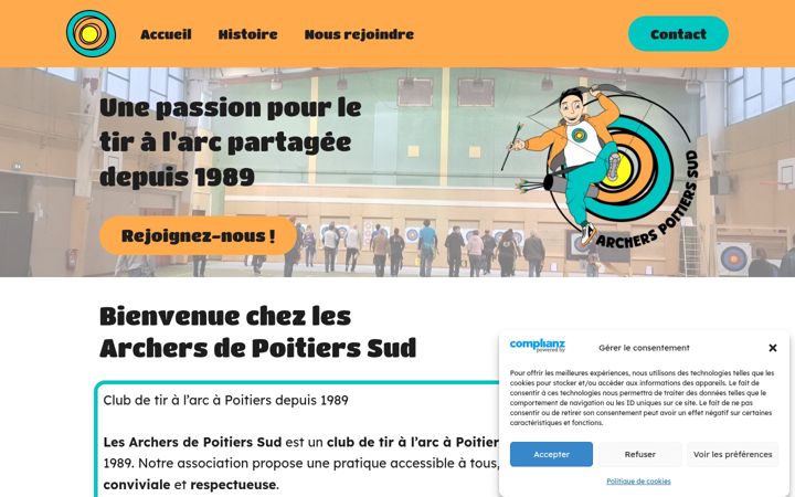 Screenshot of archerspoitierssud.fr