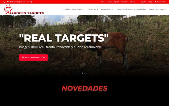 Screenshot von archertargets.com