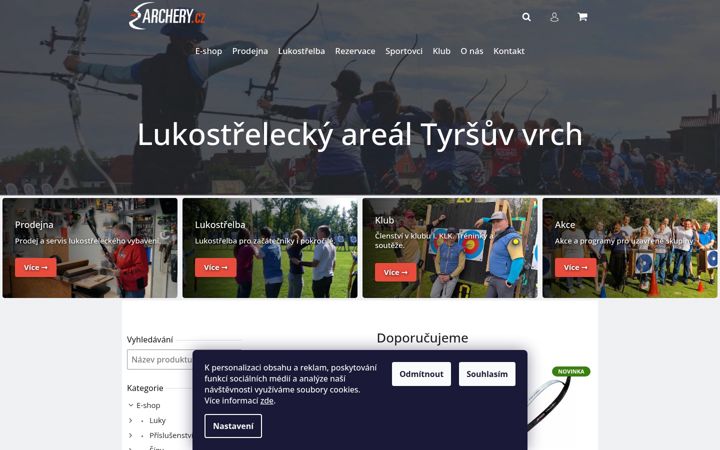 Screenshot of archery.cz
