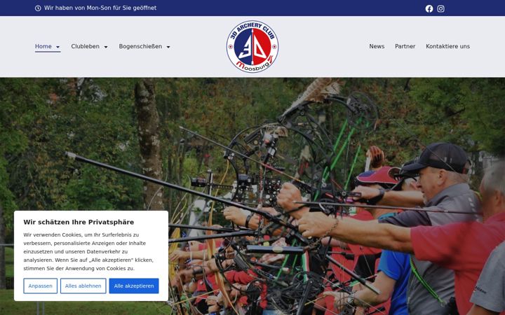 Screenshot του archeryclubmb.at