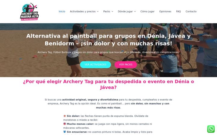 Screenshot of archerytag.es
