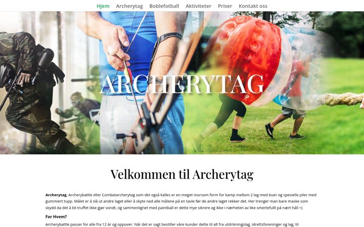 Screenshot of archerytagoslo.no