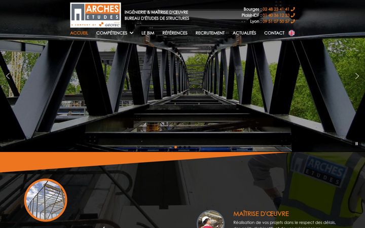 Snímek obrazovky arches-etudes.com