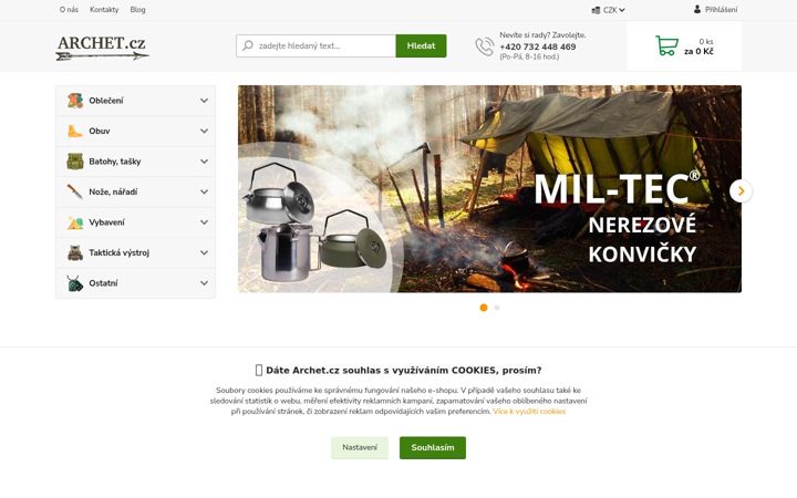 Screenshot of archet.cz